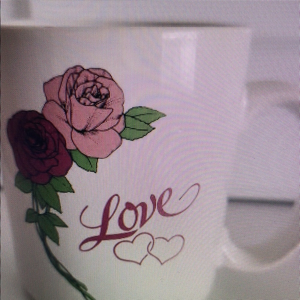 Floral Love Mug - White and Pink